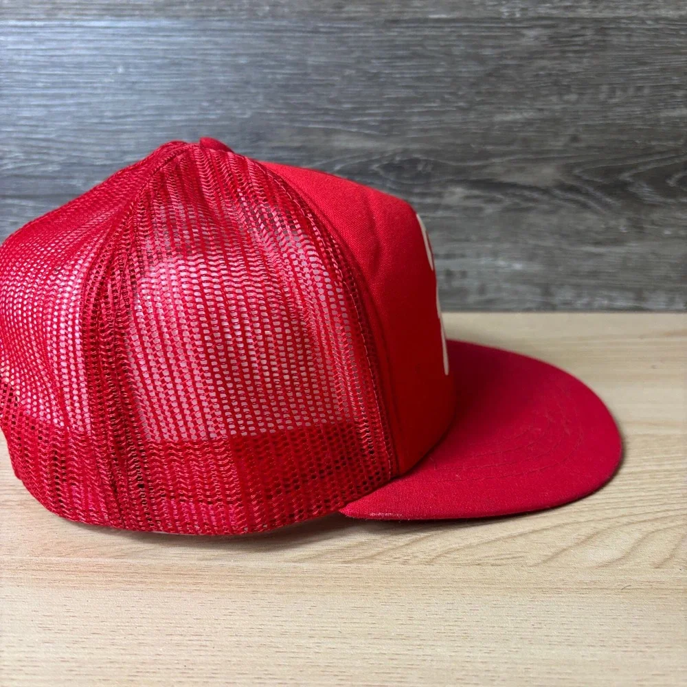 Vintage H Hat‎ Cap Snap Back Youth Red Letter H Trucker 90s